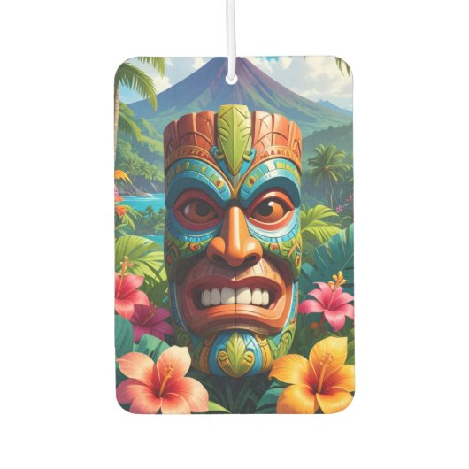Tiki-Maske Autolufterfrischer (Vorderseite)