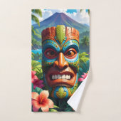 Tiki-Maske Badhandtuch Set (Handtuch)