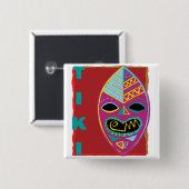 TIKI MASKE BUTTON (Vorne & Hinten)