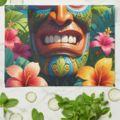 Tiki-Maske Geschirrtuch (Gefaltet)