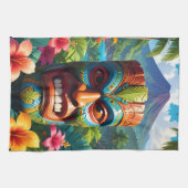 Tiki-Maske Geschirrtuch (Horizontal)