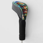 Tiki-Maske  Golf Headcover (angewinkelt)