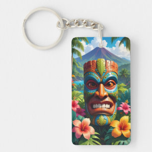 Tiki-Maske Schlüsselanhänger