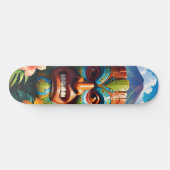 Tiki-Maske Skateboard (Horizontal)