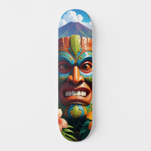 Tiki-Maske Skateboard