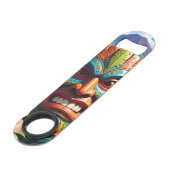 Tiki-Maske Speed Flaschenöffner (Vorderseite Schrägansicht)