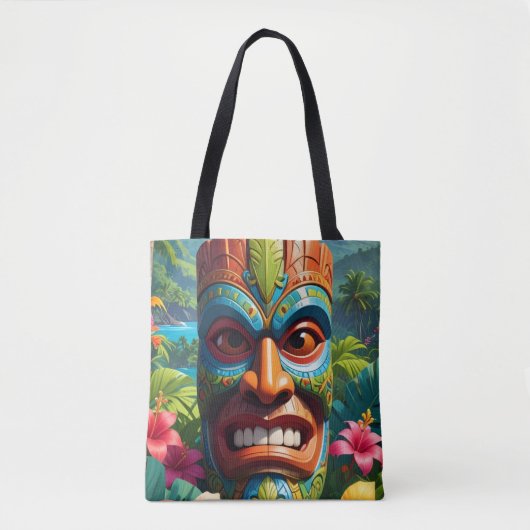 Tiki-Maske Tasche (Vorderseite)