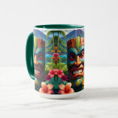 Tiki-Maske Tasse (Vorderseite Links)