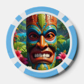 Tiki-Masken-Handyhülle Pokerchips (Rückseite)