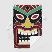 Tiki Masken-Name-Golftuch Golfhandtuch (Insitu)