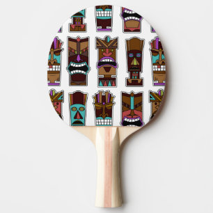 Tiki Maskenvorlage Tischtennis Schläger