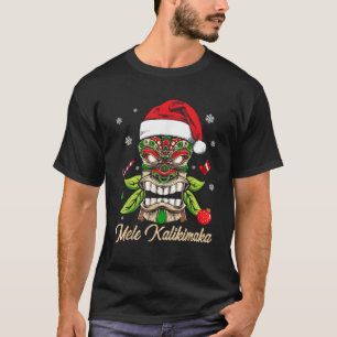 Tiki Mele Kalikimaka Hawaiian Frory Christmas Funn T-Shirt