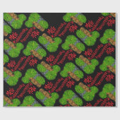 Tiki Mele Kalikimaka WeihnachtsPackpapier Geschenkpapier (Flach)