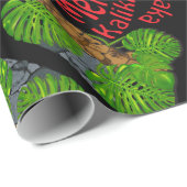 Tiki Mele Kalikimaka WeihnachtsPackpapier Geschenkpapier (Rolleneckpunkt)