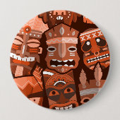 TIKI Muster 2 Button (Vorderseite)