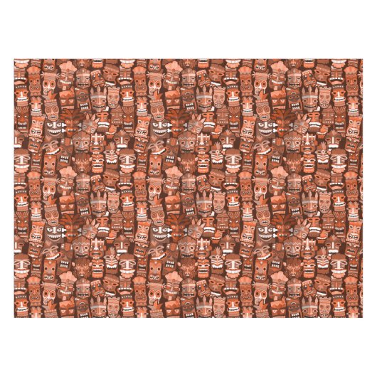 TIKI Muster 3 Tischdecke (Vorderseite (Horizontal))