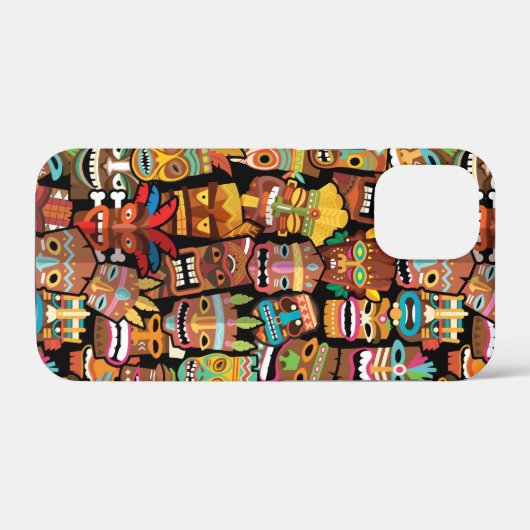 TIKI Muster 4 Case-Mate iPhone Hülle (Rückseite (Horizontal))