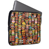 TIKI Muster 4 Laptopschutzhülle (Vorne Rechts)