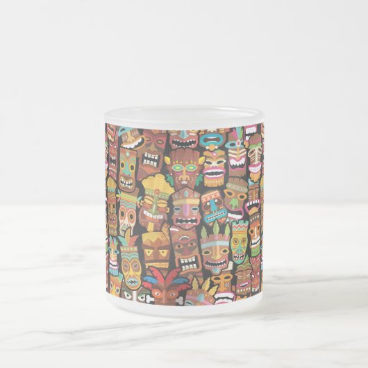 TIKI Muster 4 Mattglastasse (Mittel)