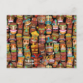 TIKI Muster 4 Postkarte (Vorderseite)