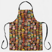 TIKI Muster 4 Schürze (Vorderseite)