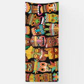 TIKI Muster 5 Banner (Vertikal)