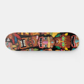 TIKI Muster 5 Skateboard (Horizontal)