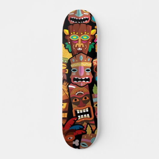 TIKI Muster 5 Skateboard (Vorne)