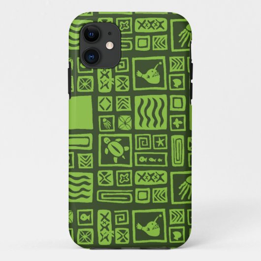 Tiki-Muster Case-Mate iPhone Hülle (Rückseite)