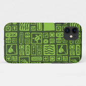 Tiki-Muster Case-Mate iPhone Hülle (Rückseite (Horizontal))