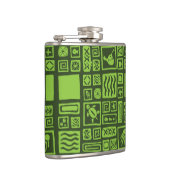 Tiki-Muster Flachmann (Rechts)