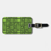 Tiki Muster Gepäckanhänger (Vorderseite horizontal)