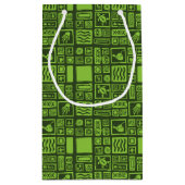 Tiki Muster Kleine Geschenktüte (Rückseite)