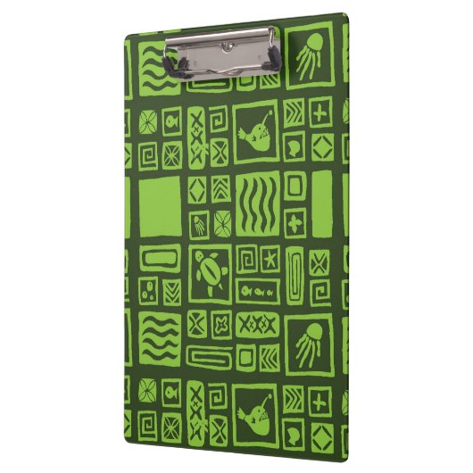 Tiki Muster Klemmbrett (Links)