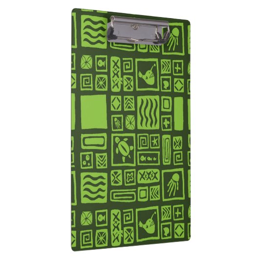 Tiki Muster Klemmbrett (Rechts)