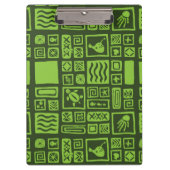 Tiki Muster Klemmbrett (Vorderseite)