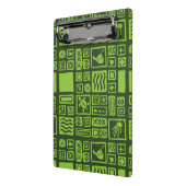 Tiki Muster Mini Klemmbrett (Gewinkelt2)