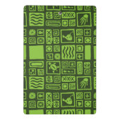 Tiki Muster Mini Klemmbrett (Rückseite)