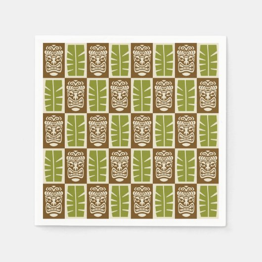 Tiki-Muster Serviette (Vorderseite)