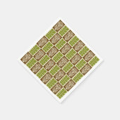 Tiki-Muster Serviette (Ecke)