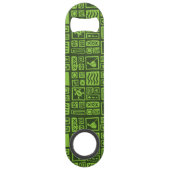 Tiki Muster Speedflaschenöffner (Rückseite)