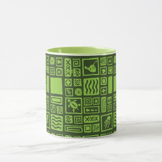Tiki-Muster Tasse (Zentrum)