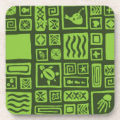 Tiki-Muster Untersetzer (Vorderseite)