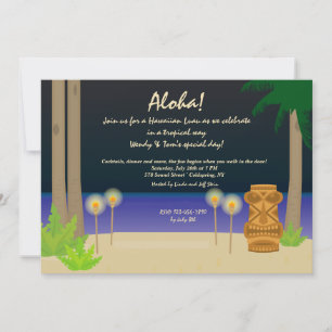 Tiki-Nachtparty-Einladung Einladung