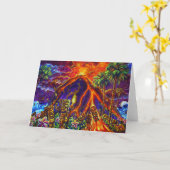 Tiki opfere Grußkarte Karte (Gelbe Blume)