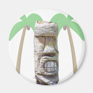 Tiki & Palm Trees Magnet