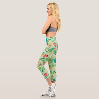 Tiki-Papagei Capri Leggings