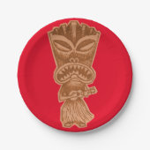 Tiki Pappteller (Vorderseite)