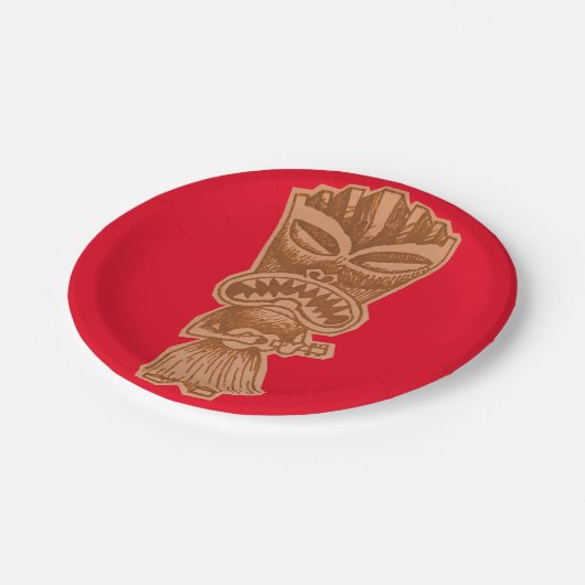 Tiki Pappteller (Schrägansicht)