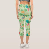 Tiki Parrot Capri Leggings (Rückseite)